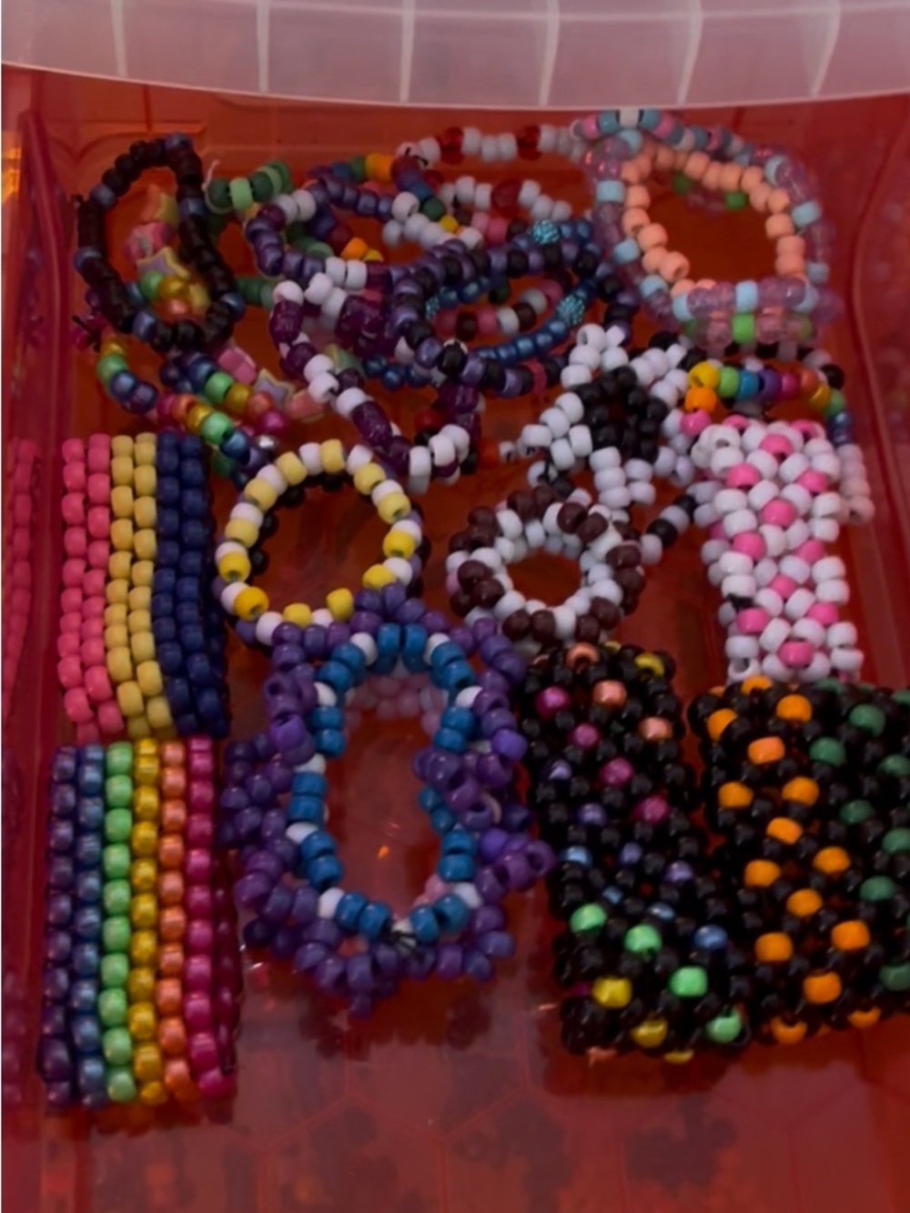 Colorful Beaded Candy Bracelets - Multicolor